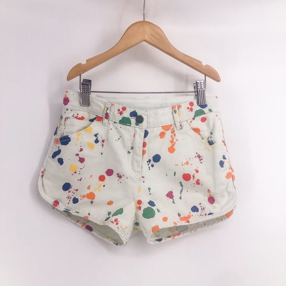 Stella McCartney Other - Stella McCartney Paint Splatter Shorts Age 8-10